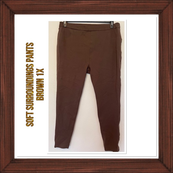Soft Surroundings brown pants - Picture 1 of 11